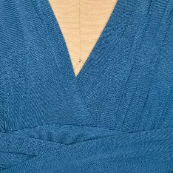 ChristinTina Convertible Infinity Wrap Dress Small Teal Blue Modal Cocktail - Picture 6 of 8